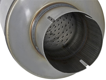 aFe MACH Force-Xp 409 Stainless Steel Muffler - 3.5 Center Inlet / 3.5 Cen 49M00024 Photo - Unmounted