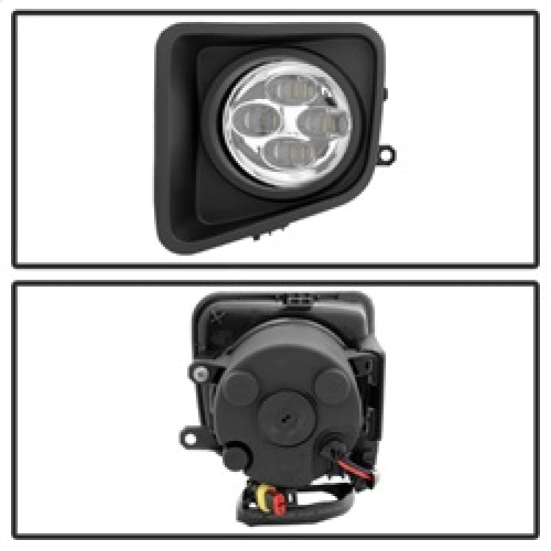 Spyder Toyota Tundra 2014-2016 Daytime DRL LED Running Fog Lights w/Switch Clear FL-DRL-TTU14-C 9031540 9031540 Photo - Unmounted