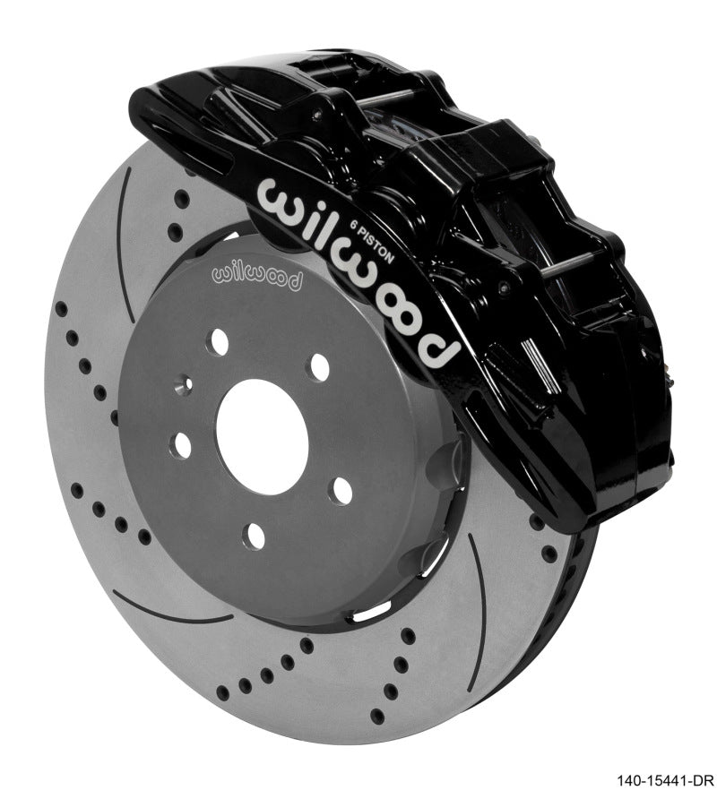 Wilwood SX6R Front Brake Kit 15in Lug Drive Drilled Rotor w/ Lines 16-19 Chevrolet Camaro 140-15441-D 140-15441-D User 1