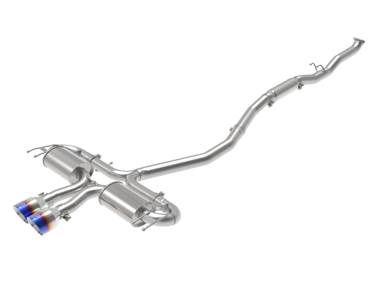 aFe Takeda 3in 304 SS Cat-Back Exhaust System w/Blue Flame Tips 17-20 Honda Civic Sport L4-1.5L (t) 49-36624-L 49-36624-L Photo - Primary