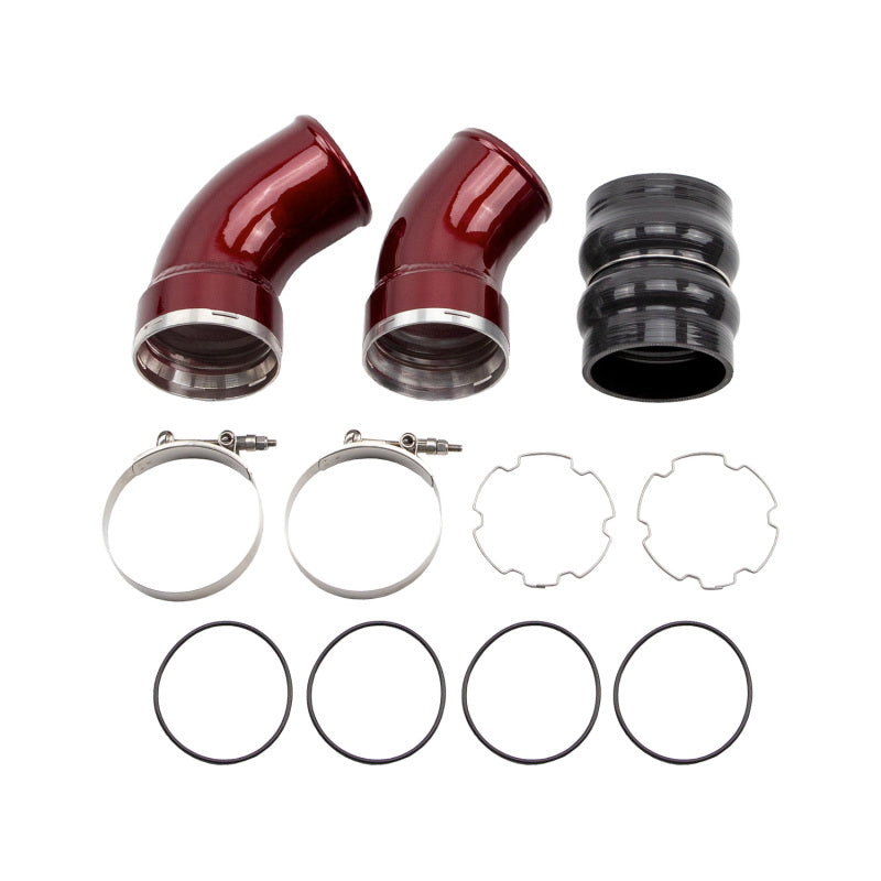 Wehrli 06-10 Chevrolet 6.6L LBZ/LMM Duramax Passenger Side 3.5in Intercooler Pipe - WCFab Red WCF100367-RED WCF100367-RED Photo - Primary