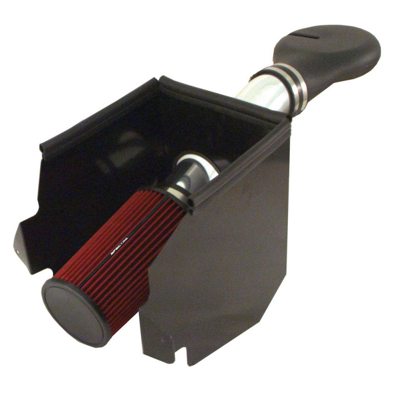 Spectre 94-01 Dodge RAM 1500/2500 V8-5.2/5.9L F/I Air Intake Kit - Polished w/Red Filter 9931 9931 Photo - Primary