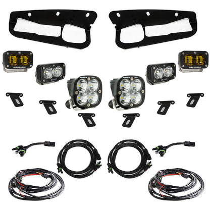 Baja Designs 21-22 Ford Bronco w/Steel Bumper S2 SAE Pro Fog Pocket Light Kit w/Upfitter - Amber 448179UP 448179UP User 1