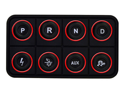 AEM EV 8 Button Keypad CAN Based Programmable Backlighting 30-8400 30-8400 User 1