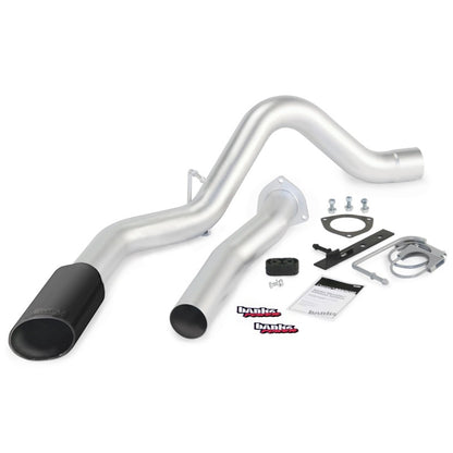 Banks Power 07-10 Chev 6.6L LMM ECSB-CCLB Monster Exhaust System - SS Single Exhaust w/ Black Tip 47784-B 47784-B Photo - Primary