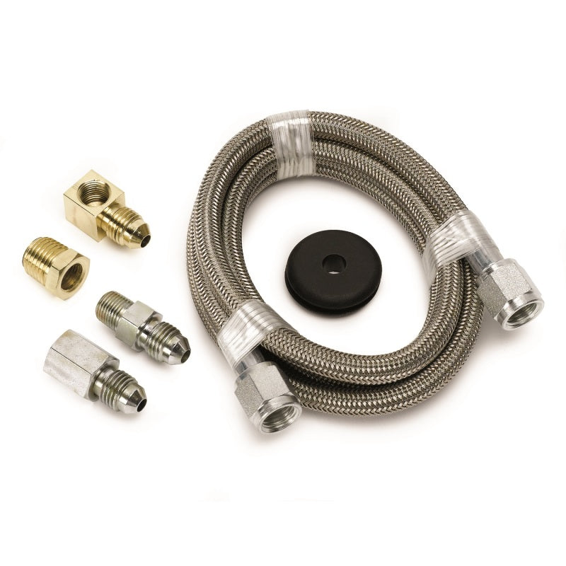 Autometer Line, Braided Stainless Steel, #4 Dia., 4Ft. Length, -4An And 1/8" Npt 3229 Photo - Primary