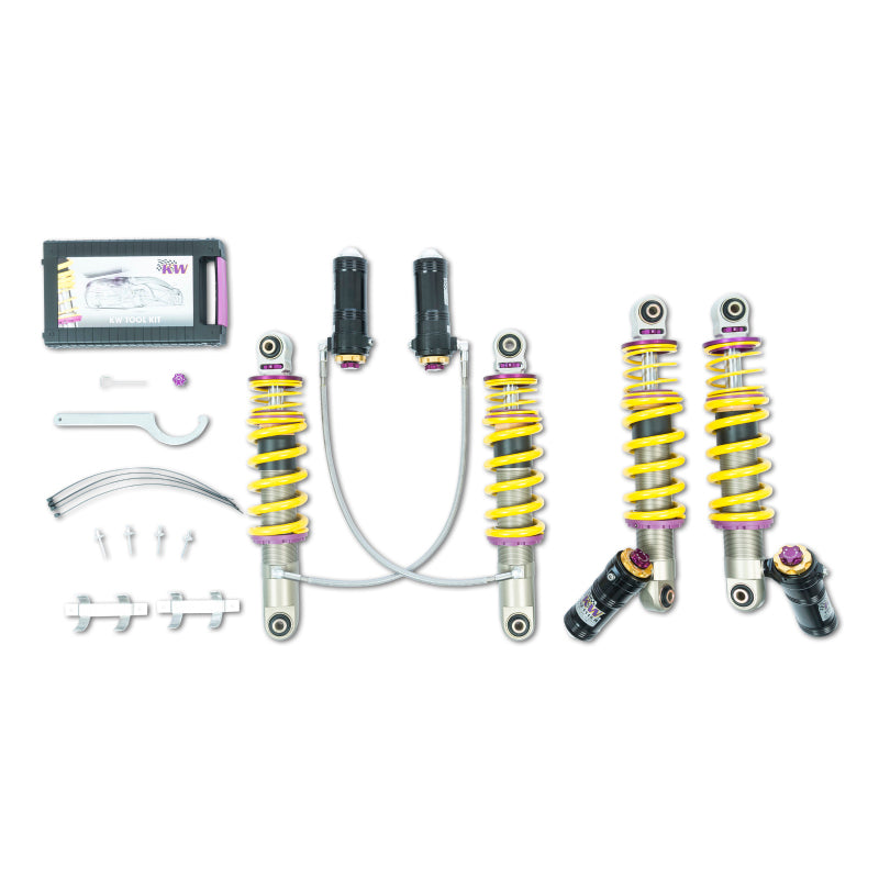 KW Coilover Kit V4 2010-2015 Audi R8 (42) V8 Including Spyder w/o Magnetic Ride 3A711004 3A711004 Photo - Primary