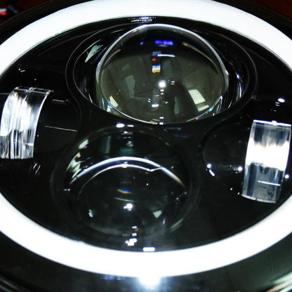 DV8 Offroad 07-18 Jeep Wrangler JK LED Projector Headlights HL7JK-01 HL7JK-01 Photo - Close Up