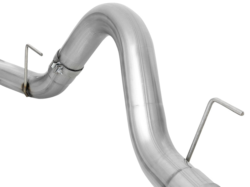 aFe Atlas 4in Aluminized Steel DPF-Back Exh 18-19 Ford F-150 V6-3.0L (td) w/ Polished Tip 49-03106-P 49-03106-P Photo - Unmounted