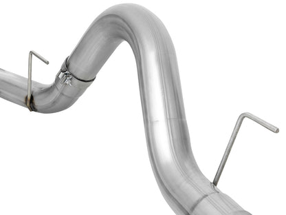 aFe Atlas 4in Aluminized Steel DPF-Back Exh 18-19 Ford F-150 V6-3.0L (td) w/ Polished Tip 49-03106-P 49-03106-P Photo - Unmounted