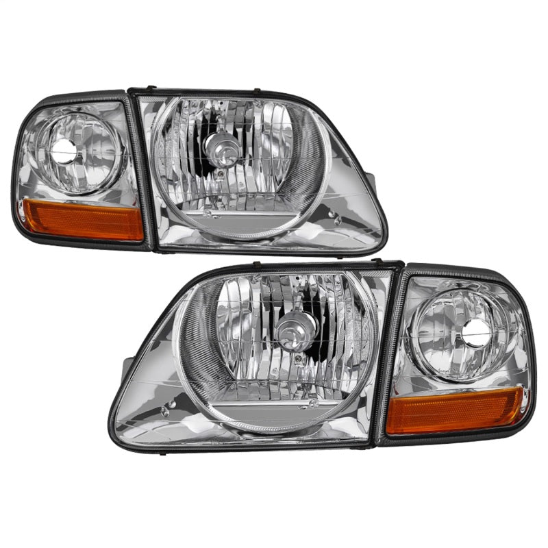 SPYDER xTune 97-03 Ford F-150 4pc OEM Style Headlights w/Corner - Chrome (HD-JH-FF15097-L-SET-C) 9042645 9042645 Photo - Primary