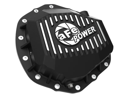 aFe 2020 Chevrolet Silverado 2500 HD  Rear Differential Cover Black ; Pro Series w/ Machined Fins 46-71260B 46-71260B Photo - Unmounted