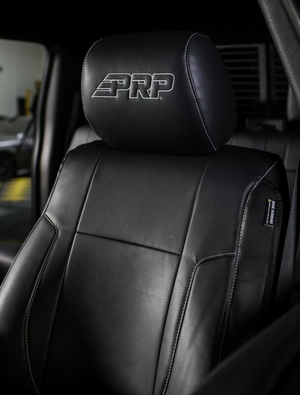 PRP Seats PRP 12-14 Ford Raptor Front Seat Covers (Pair) - Black w Silver Stitch B068-06 B068-06 Photo - Primary