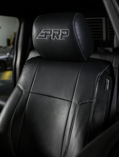 PRP Seats PRP 12-14 Ford Raptor Front Seat Covers (Pair) - Black w Silver Stitch B068-06 B068-06 Photo - Primary
