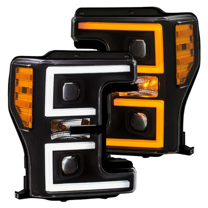 Anzo LED Headlights 17-18 Ford F-250 Projector Plank-Style 111388 Photo - Primary