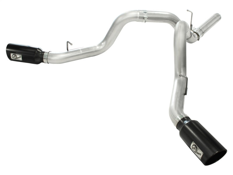 aFe ATLAS 4in Aluminized Steel DPF-Back Exhaust System w/Black Tip: GM Die 49-04043-B Photo - Primary