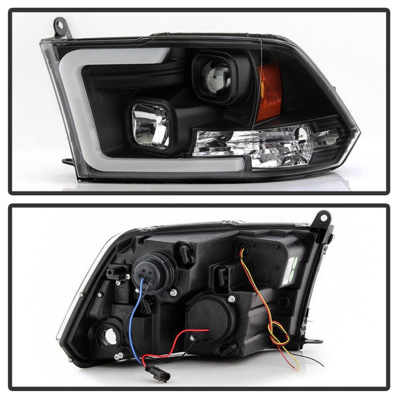 Spyder 09-16 Dodge Ram 1500 Ver 2 Proj Headlight - Light Bar Turn Signal - Blk - PRO-YD-DR09V2-SB-BK 5086266 5086266 Photo - Unmounted
