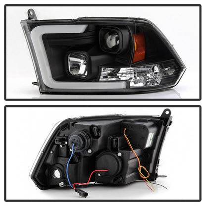 Spyder 09-16 Dodge Ram 1500 Ver 2 Proj Headlight - Light Bar Turn Signal - Blk - PRO-YD-DR09V2-SB-BK 5086266 5086266 Photo - Unmounted