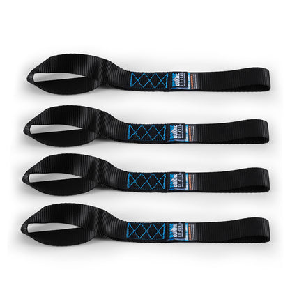 Borne Off-Road Heavy-Duty Ratchet Tie-Down Kit (4-Pack) - Black BNRTC-TDHD-4BK BNRTC-TDHD-4BK Photo - Primary