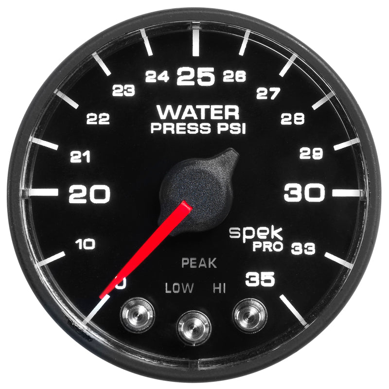 Autometer Spek-Pro - Nascar 2-1/16in Water Press 0- 35 psi Bfb Sp P543328-N1 P543328-N1 User 1