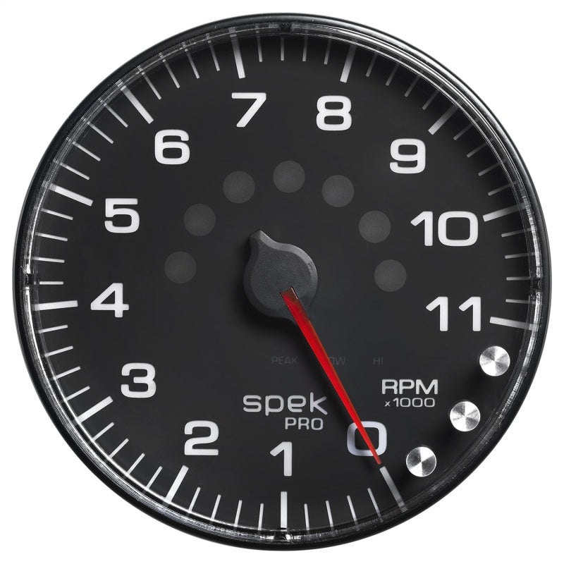 Autometer Gauge, Tachometer, 5", 11k Rpm, w/Shift Light & Peak Mem, Black/Black P239328 User 3