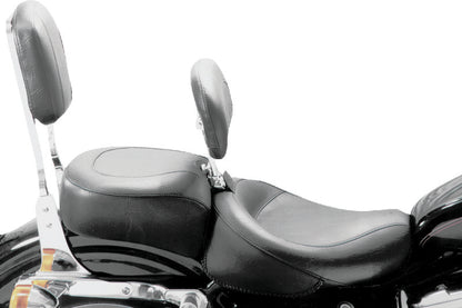 Mustang Motorcycle Mustang 82-03 Harley Sportster Wide Touring Solo Seat w/Driver Backrest - Black 79126 79126 User 1