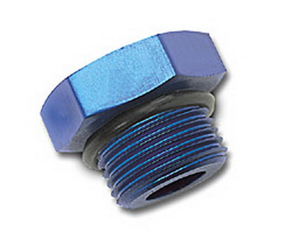 Russell -6 AN Straight Thread Plug Adapter (Blue Finish) 660270 Photo - Primary