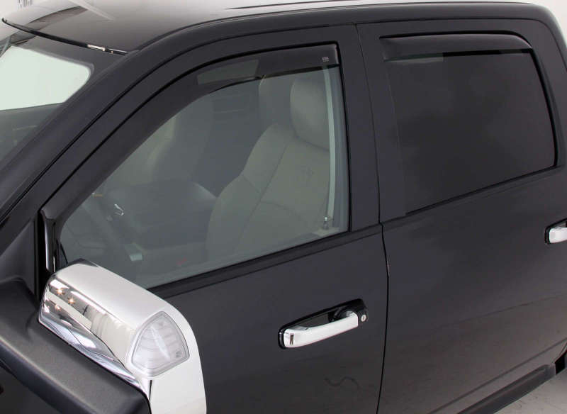 EGR 2019 Dodge Ram 1500 Quad Cab SlimLine In-Channel WindowVisors Set of 4 - Dark Smoke 572961 572961 Photo - lifestyle view