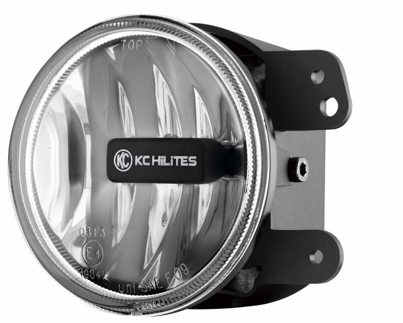 KC HiLiTES 10-18 Jeep JK 4in. Gravity G4 LED Light 10w SAE/ECE Clear Fog Beam (Single) 1497 1497 Photo - Primary
