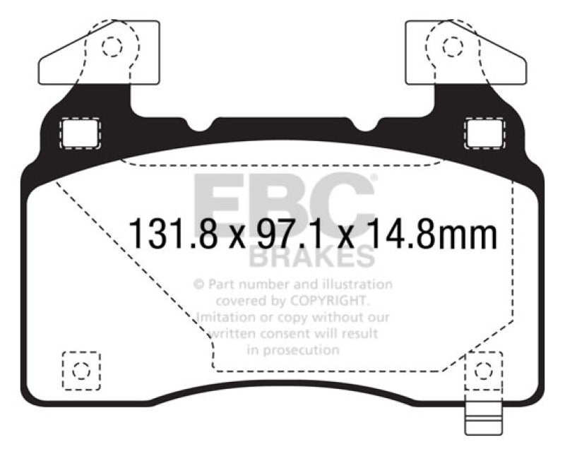 EBC Disc Brake Pad Set UD14741 Photo - Primary