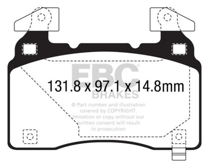 EBC Disc Brake Pad Set UD14741 Photo - Primary