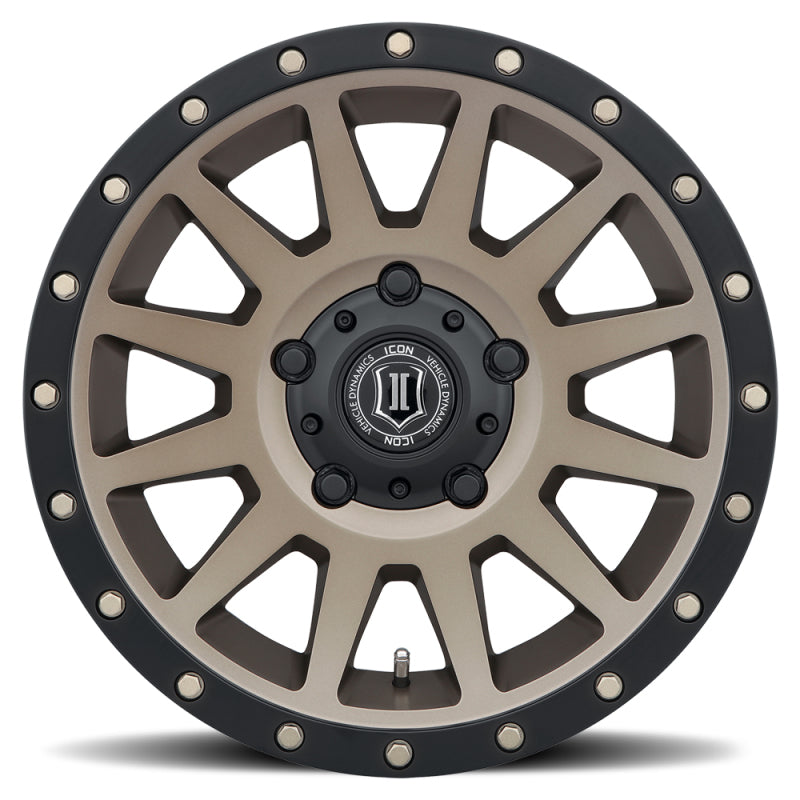 ICON Compression 17x8.5 5x150 25mm Offset 5.75in BS 110.1mm Bore Bronze Wheel 2017855557BR 2017855557BR Photo - Unmounted