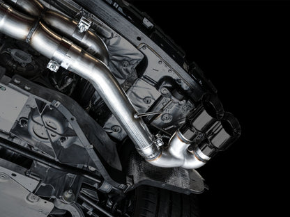 AWE Tuning 2020 Chevrolet Corvette (C8) Track Edition Exhaust - Quad Diamond Black Tips 3020-43086 3020-43086 Photo - out of package