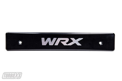 Turbo XS 15-17 Subaru WRX/STi Billet Aluminum License Plate Delete Black Machined WRX Logo WS15-LPD-BLK-WRX WS15-LPD-BLK-WRX Photo - Primary