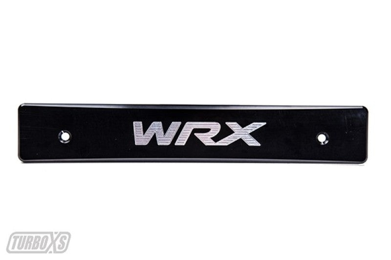 Turbo XS 15-17 Subaru WRX/STi Billet Aluminum License Plate Delete Black Machined WRX Logo WS15-LPD-BLK-WRX WS15-LPD-BLK-WRX Photo - Primary
