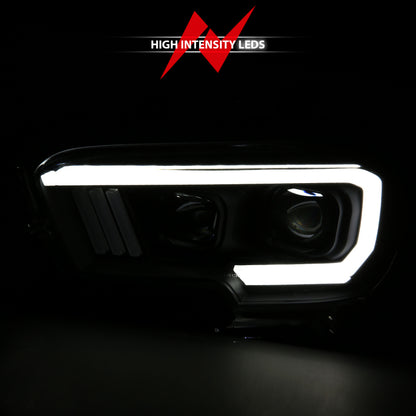 Anzo Toyota Tacoma '16-18 Projector Plank Style Switchback H.L Black Amber 111396 User 6