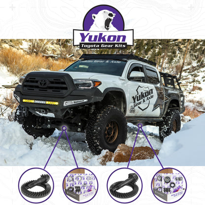 Yukon Gear & Axle Yukon Ring & Pinion Gear Kit Front & Rear for Toyota 8/8IFS Diff (w/Factory Locker) 4.30 Ratio YGKT006-430-4 YGKT006-430-4 Photo - lifestyle view