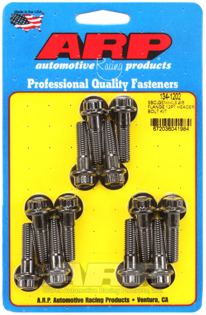 ARP SBC/GENIII LS 3/8 flange 12pt Header Bolt Kit 134-1202 User 1