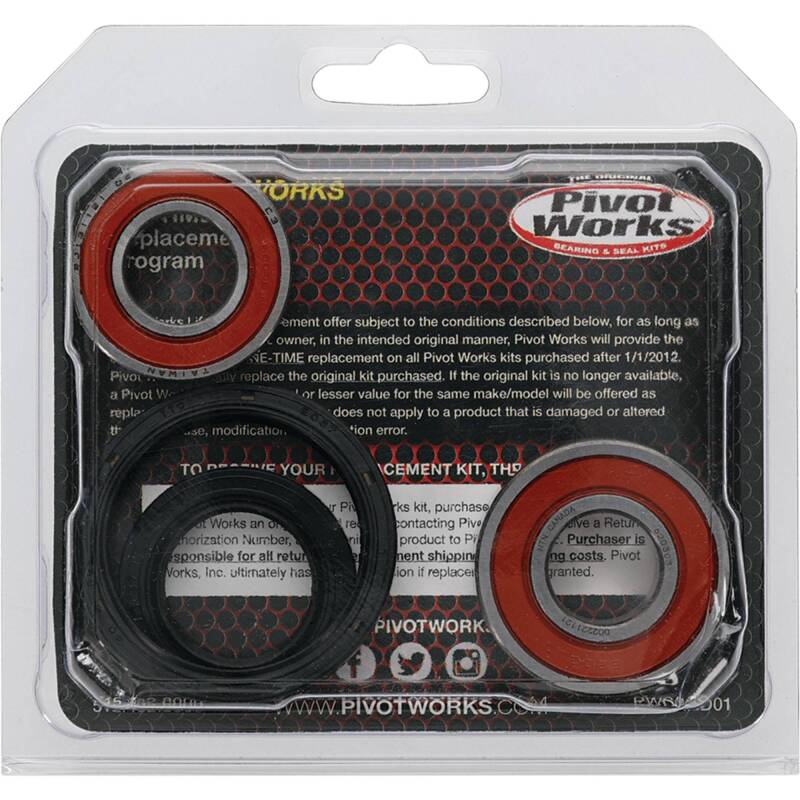Pivot Works Honda Wheel Bearing Kit Premium Bearings 25-1596-P 25-1596-P Photo - Primary