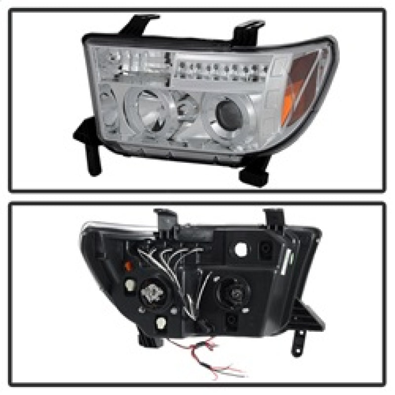Spyder Toyota Tundra 07-13 Projector Headlights LED Halo LED Chrm PRO-YD-TTU07-HL-C 5012036 5012036 Photo - Unmounted