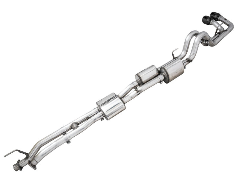 AWE Tuning AWE 16-22 Toyota Tacoma 0FG Catback Exhaust w/ BashGuard - Dual Diamond Black Tips 3015-33826 3015-33826 Photo - Primary