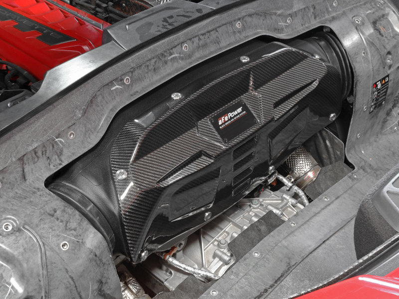 aFe 2020 Corvette C8 Black Series Carbon Fiber Cold Air Intake System With Pro DRY S Filters 58-10007D 58-10007D Photo - Mounted