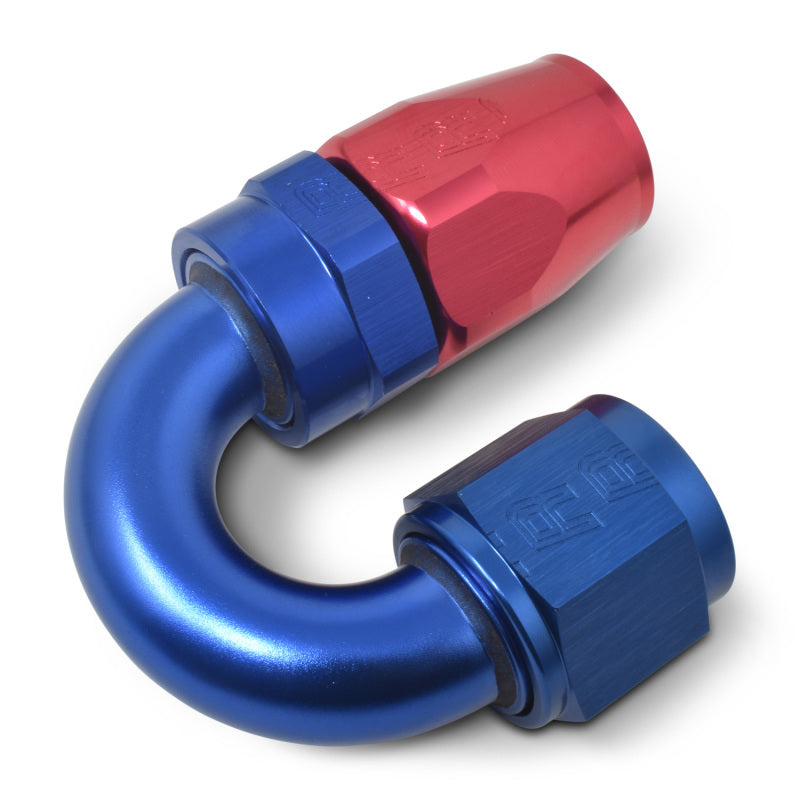 Russell #12 Full Flow Swivel 180° Tight Radius Hose Ends - Red / Blue 613530 Photo - out of package