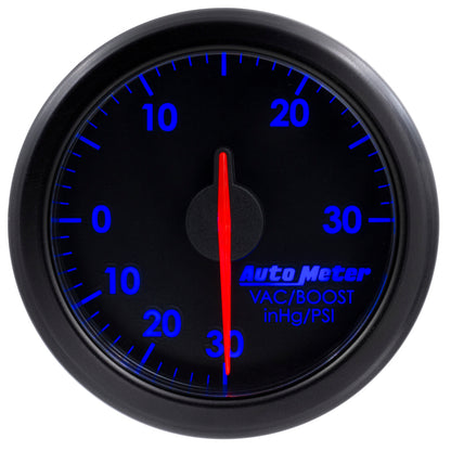 Autometer 2-1/16" Boost/Vac, 30 IN HG/30 Psi, Airdrive, Black 9159-T User 6