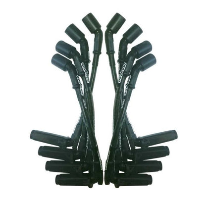Moroso GM LS 11in Long Coil On Plug 90 Deg Plug Sleeved Ultra Spark Plug Wire Set - Black 51534 51534 User 1