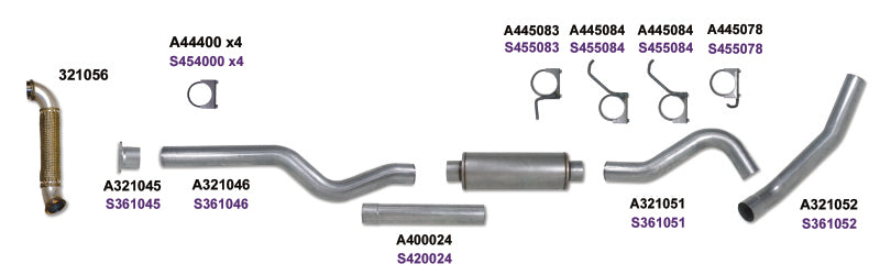 Diamond Eye Performance Diamond Eye KIT 4in CBSGL w/ TDP SS 04-05 Chevy/GMC 6.6L Duramax 2500/3500 K4120S K4120S Photo - out of package