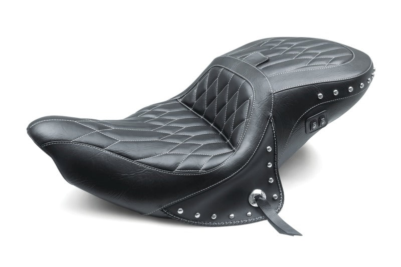 Mustang Motorcycle Mustang 14-21 Indian Chieftain, Chief, Dark Horse, Roadmaster, Spfld Touring 1PC Seat - Black 79664WT 79664WT Photo - Primary