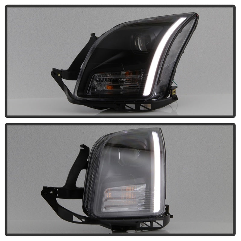 SPYDER xTune 06-09 Ford Fusion Light Bar DRL Projector Headlights - Black (PRO-JH-FFU06-LB-BK) 9042119 9042119 Photo - Unmounted