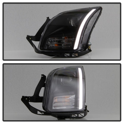 SPYDER xTune 06-09 Ford Fusion Light Bar DRL Projector Headlights - Black (PRO-JH-FFU06-LB-BK) 9042119 9042119 Photo - Unmounted
