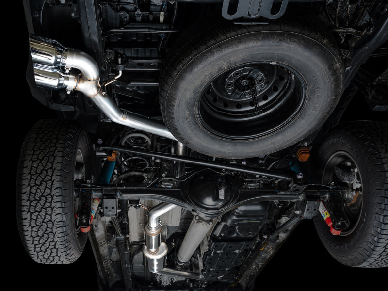 AWE Tuning AWE Exhaust for 4th Gen Toyota Tacoma Dual Chrome Silver Tips 3015-32254 3015-32254 Photo - Mounted